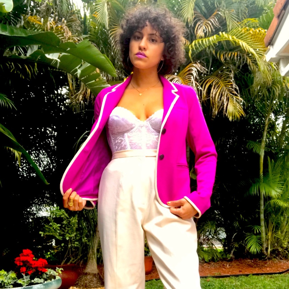 Magenta Gap Blazer